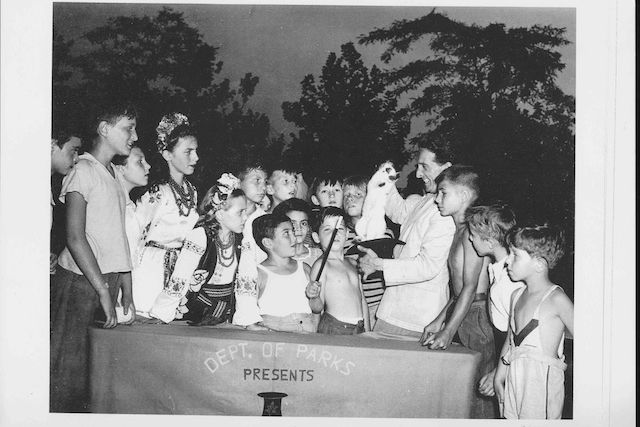 Doc entertaining in June, 1946.